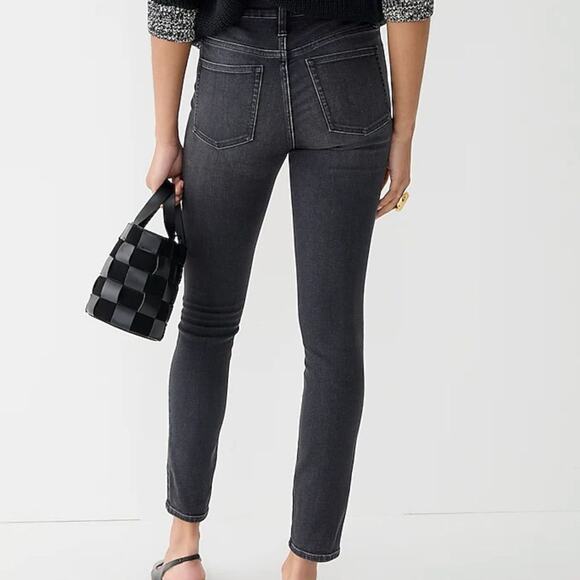 J. Crew High-Rise Toothpick Jeans in Charcoal Wash, Size 25 - Picture 9 of 9